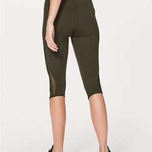 Lululemon Olive Green Train Times 17” leggings